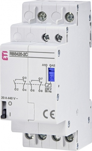 Контактор импульсный RBS 432-2С 230V AC 32A (2перекидн.,AC1) | код 002464141 | ETI