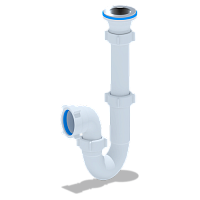 Сифон для мойки АНИ 1 1/2' x 40 прямоточный | код D0100 | АНИ пласт