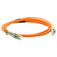 Патч-корд оптический LANMASTER, LSZH, дуплексный, LC/PC-LC/PC, MM 50/125, 1.5 м | код LAN-2LC-2LC/OM2-1.5 | LANMASTER