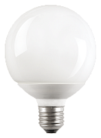 Лампа люминесцентная компакт. КЭЛ-G 9Вт E27 шар 2700К IEK LLE70-27-009-2700
