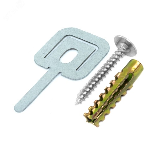 Комплект для крепления ОКЛ с использованием самореза, дюбеля и хомута FR ПР-25 (100 шт) | код PR08.5200 | Промрукав