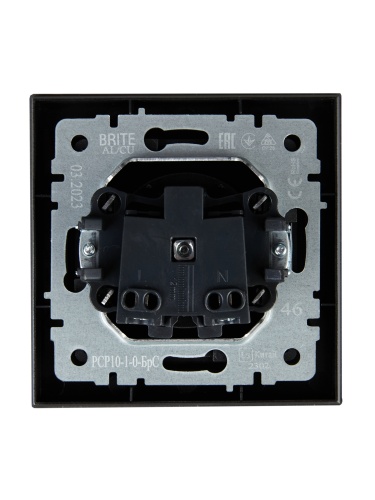 Розетка СП BRITE РСР10-1-0-БрС 10А в сборе без заземл. без защ. шторок сталь | код BR-R10-10-K46-F | IEK фото 6 Розетка СП BRITE РСР10-1-0-БрС 10А в сборе без заземл. без защ. шторок сталь | код BR-R10-10-K46-F | IEK фото 6
