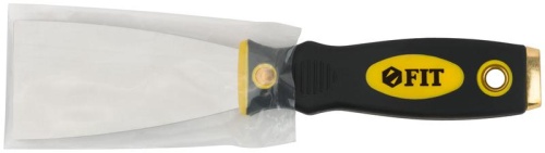 Шпатель для удаления ржавчины Профи, толщ. лезвия 1 мм, двухкомп.ручка с метал.бойком 2'' (50 мм) | код 6672 | FIT фото 3 Шпатель для удаления ржавчины Профи, толщ. лезвия 1 мм, двухкомп.ручка с метал.бойком 2'' (50 мм) | код 6672 | FIT фото 3