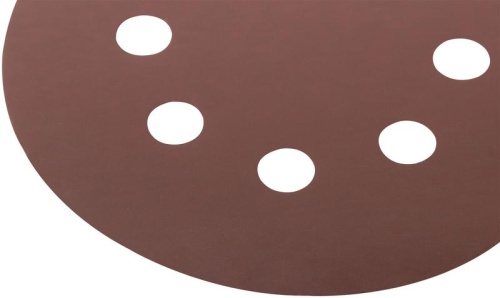 Круг шлифовальные с отверстиями (липучка) алюминий-оксидные 125мм (уп.5шт) Р 1500 FIT 39680 фото 5