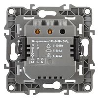 Датчик движения 2-проводной, 180-250В, 200Вт, Эра12, перламутр,12-4103-15 | код Б0031260 | ЭРА