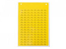 808 499, KCIP-Y 8X17.5, Этикетка виниловая, 8x17.5мм, Желтый, Размер карты 116x165мм | код 0.0.0.8.08499 | KLEMSAN