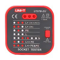 Тестер розеток UNI-T UT07B-EU | код 13-1121 | UNIT