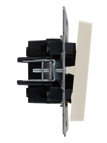 BRITE Выключатель 2-клавишный с индикацией 10А ВС10-2-1-БрКр бежевый | код BR-V20-1-10-K10 | IEK фото 5