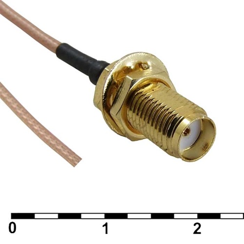 Разъём высокочастотный RUICHI END/SMA-J 13CM, длина 13 см | код 109530 | Ruichi
