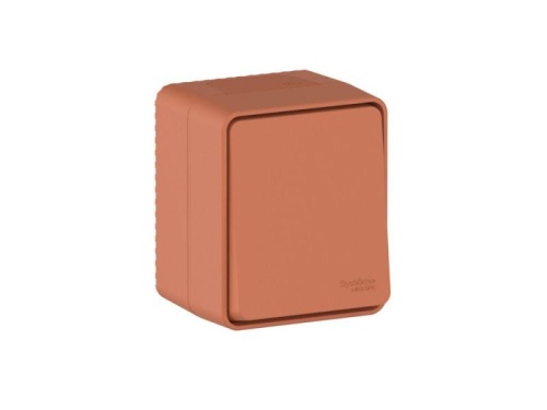 AtlasDesign PROFI IP54 О/У 1-клавишный ВЫКЛЮЧАТЕЛЬ 10 АХ, ТЕРРАКОТОВЫЙ | код ATN547011 | Systeme Electric фото 6