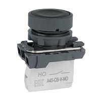 Кнопка OptiSignal D22 C5-P-210 черн. пластик 1НО XB5AA21 | код 332180 | КЭАЗ