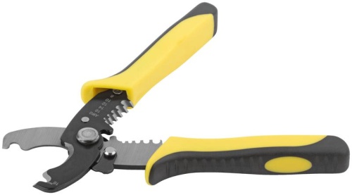 Кабелерез CrV со съемником изоляции 1.3-4.6 мм 180 мм | код 60051 | FIT Кабелерез CrV со съемником изоляции 1.3-4.6 мм 180 мм | код 60051 | FIT