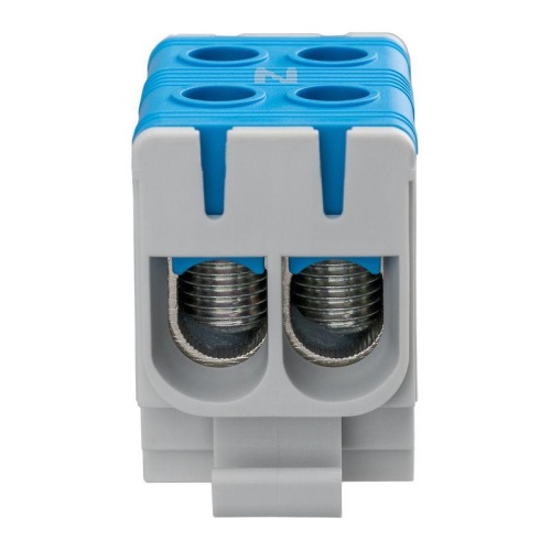 Клемма вводная силовая распределительная КВС 6-50кв.мм 2-рядная син. Rexant 11-2113 фото 2