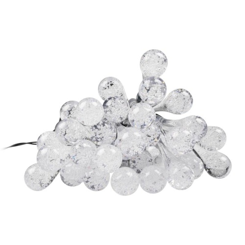 Светильник светодиодный SLR-G08-30B садовый; гирлянда капли син. солнечная батарея | код. 5040946 | ФАZА фото 2