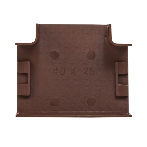 Угол T-образный (40х25) (4 шт) темное дерево-Plast | код tchd-40-25x4 | EKF фото 3