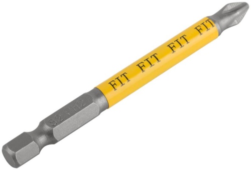 Биты кованые сталь S2 односторонние 75 мм PH2 Профи 2 шт блистер | код 57508 | FIT фото 6