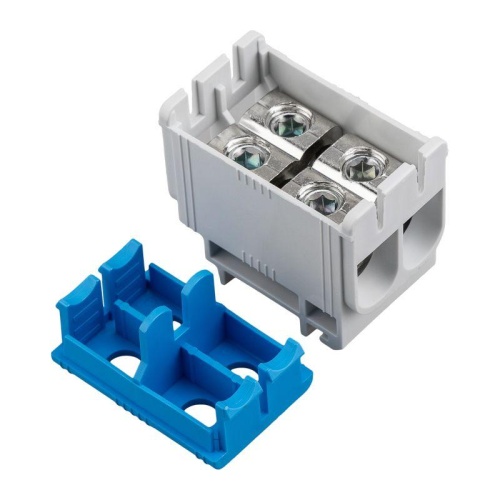 Клемма вводная силовая распределительная КВС 6-50кв.мм 2-рядная син. Rexant 11-2113 фото 5