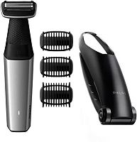 Триммер Philips Series 5000 BG5020/15 серебристый/черный (насадок в компл:3шт) | код 1907117 | PHILIPS