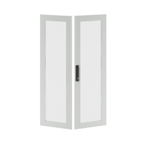 Дверь перфорированная двухстворчатая для IT-CQE 1800 x 600 RAL7035 | код RGITCPMD1860 | DKC