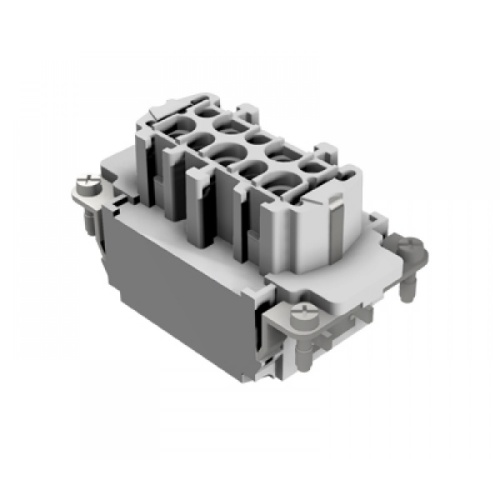 Розеточная контактная вставка REVOS, Size 10, Push-in фиксация, 10 полюсов + РЕ, 500 V, 16 A, материал контактов: медный сплав, покрытие контактов: серебро | код 70.405.1053.0 | Wieland