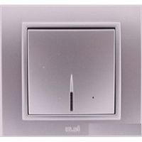 Zena сер. выключатель 1кл с подсв. Led | код 500-011000-201 | ABB