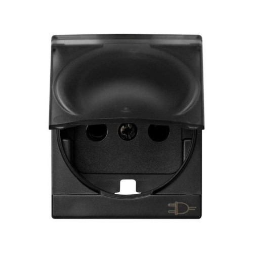 Накладка со шторками и крышкой на 75432-, 75464-69, S82C, графит | код 82090-58 | Simon Накладка со шторками и крышкой на 75432-, 75464-69, S82C, графит | код 82090-58 | Simon