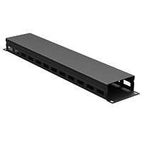 Организатор кабельный с крыш/отв 19 2U, 40 мм RAL9005 | код R5CP1942HEB | DKC