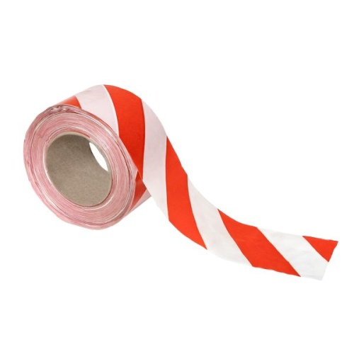 Лента оградительная ЛО "Красно-белая" 75х250 Basic | код lo-75x250-bas | EKF фото 2