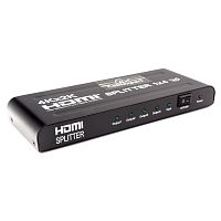 Разветвитель HDMI Cablexpert DSP-4PH4-02, HD19F/4x19F, 1 компьютер => 4 монитора, Full-HD, 3D, 1.4v, каскадируемый | код DSP-4PH4-02 | Cablexpert