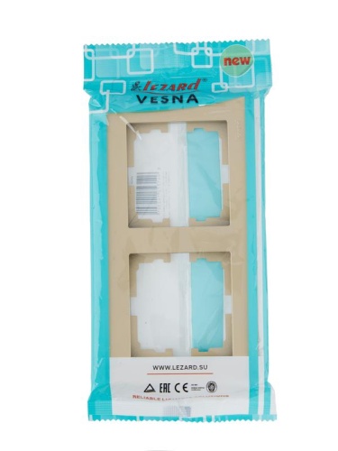 VESNA Рамка 2-ая горизонтальная б/вст золото | код 742-3600-147 | LEZARD фото 5