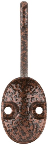 Крючок-вешалка двойн. антик медь 66872 фото 4