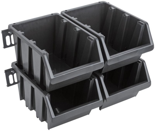 Набор Лотков для крепежа (12 шт. лотков 225х125х125 мм + 6 шт. планок), черные | код 65702М | FIT фото 4 Набор Лотков для крепежа (12 шт. лотков 225х125х125 мм + 6 шт. планок), черные | код 65702М | FIT фото 4