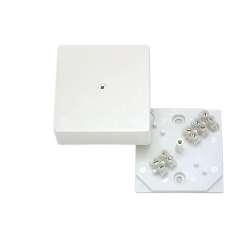 Коробка клеммная 75х75х30мм белая индивидуальная упаковка | код КРК2702-и | HEGEL Коробка клеммная 75х75х30мм белая индивидуальная упаковка | код КРК2702-и | HEGEL