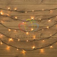 Гирлянда домашняя Твинкл Лайт 10м 80LED теплый белый | код 303-046 | Neon-Night