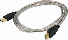 Кабель-удлинитель Ningbo USB A(m) USB A(f) 1.8м прозрачный | код 841875 | NINGBO
