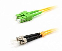 Патч-корд оптический LANMASTER, LSZH, дуплексный, SC/APC-SC/UPC, SM OS2, 3.0 м | код LAN-2SC-2SC/SAU-3.0 | LANMASTER
