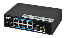 Коммутатор МАС 8К 10 портов (8 PoE) 120 Вт (2NSI08F-2H) | код С0000016636 | RVI