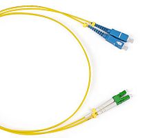 Cabeus FOP(d)-9-LC/APC-SC/UPC-10m Шнур оптический duplex LC/APC-SC/UPC 9/125 sm 10м LSZH | код 8007c | Cabeus