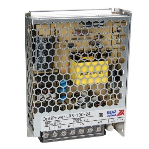 Блок питания OptiPower LRS 100-24 4.5A | код 328879 | КЭАЗ
