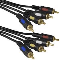 Аудио-видео шнур RUICHI 4 RCA - 4 RCA, 3 м | код 113682 | Ruichi