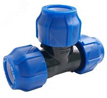 Тройник компрессионный ПНД 25-25-25 (50/10) | код 1210012252525 | Valfex