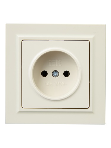 BRITE Роз. без з/к/ш 10А в сб. РСР10-1-0-БрКр беж. IEK | код BR-R10-10-K10-F | IEK фото 5