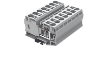TC35-2-GY Клемма TC 1-1 проходная пружин., сеч.35мм2, сер., шт | код TC35-2-GY | SUPU
