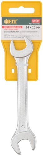 Ключ рожковый Стандарт 14х15 мм | код 63483 | FIT фото 3 Ключ рожковый Стандарт 14х15 мм | код 63483 | FIT фото 3