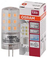 Лампа светодиодная LED 3,5Вт G4 12V STAR PIN40(замена 40Вт) белый, прозр. Osram | код 4058075369030 | LEDVANCE