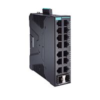 Коммутатор SDS-3016-2GSFP-T Smart Managed Ethernet switch with 14 10/100BaseT(X) ports, 2 100/1000BaseSFP ports, -40 to 75 C t, dual power supply 12/24/48 VDC | код 00-06136889 | MOXA