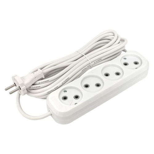 Удлинитель "Эксперт" 4 гнезда 5 метров 10А/2,2кВт без заземления ПВС 2х0,75 PROxima | код UBA10-275-4-05 | EKF фото 2