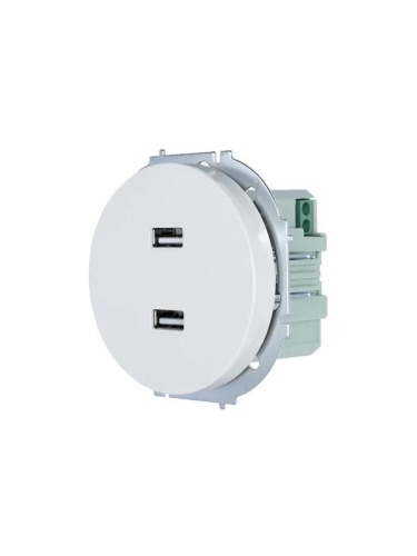 Розетка 2-м СП OSEN USB разъем бел. LEZARD 743-0288-192 фото 2 Розетка 2-м СП OSEN USB разъем бел. LEZARD 743-0288-192 фото 2