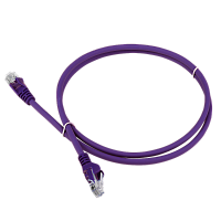 Патч-корд LANMASTER LSZH UTP кат.5e, 1.5 м, фиолетовый | код LAN-PC45/U5E-1.5-VI | LANMASTER