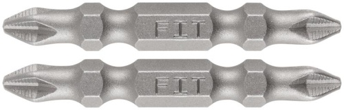 Биты кованые, сталь S2, двусторонние 50 мм PH2/РН2, Профи 2 шт., блистер | код 57541 | FIT фото 5 Биты кованые, сталь S2, двусторонние 50 мм PH2/РН2, Профи 2 шт., блистер | код 57541 | FIT фото 5